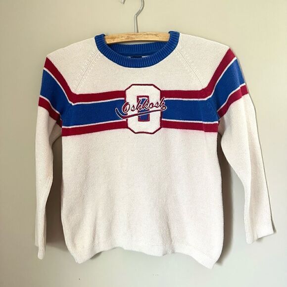 Vintage OshKosh b’ Gosh boys knit hockey crewneck sweater - Picture 3 of 8